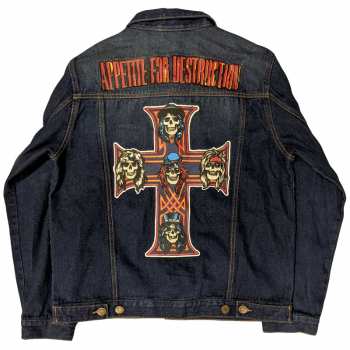 Merch Guns N' Roses: Guns N' Roses Unisex Denim Jacket: Appetite For Destruction (back Print) (x-large) XL