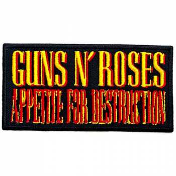 Merch Guns N' Roses: Nášivka Appetite For Destruction