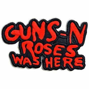 Merch Guns N' Roses: Nášivka Cut-out Was Here