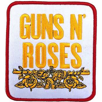 Merch Guns N' Roses: Nášivka Stacked White