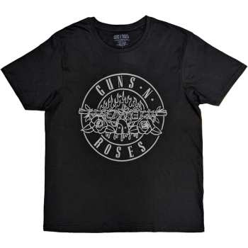 Merch Guns N' Roses: Guns N' Roses Unisex T-shirt: Classic Bullet Mono (back Print) (large) L