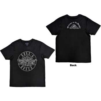 Merch Guns N' Roses: Guns N' Roses Unisex T-shirt: Classic Bullet Mono (back Print) (x-large) XL