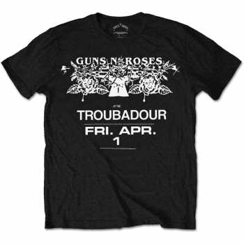 Merch Guns N' Roses: Tričko Troubadour Flyer  L
