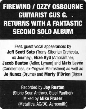 CD Gus G.: Brand New Revolution DIGI