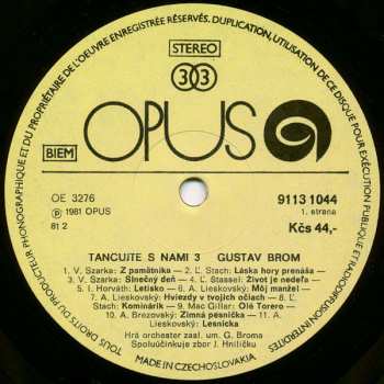 LP Gustav Brom Orchestra: Tancujte S Nami 3 428255