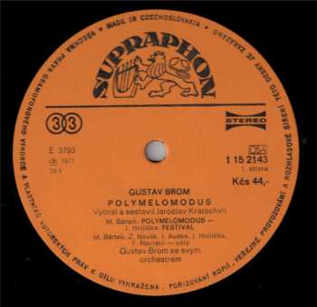 LP Gustav Brom: Polymelomodus 523018