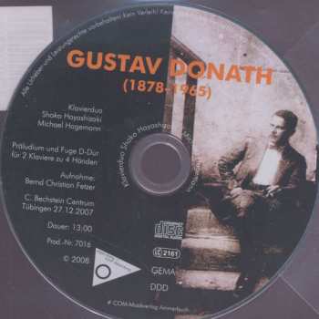 Album Gustav Donath: Präludium & Fuge D-dur Für 2 Klaviere Zu 4 Händen