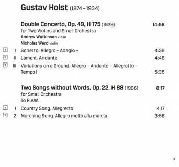 CD Gustav Holst: Orchestral Works 152503
