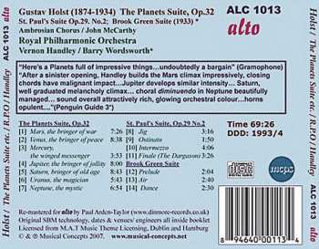 CD Gustav Holst: The Planets Suite / St. Paul's Suite / Brook Green Suite 286824