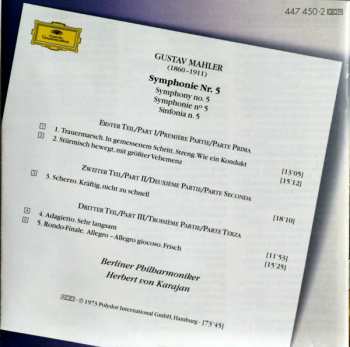 CD Gustav Mahler: 5. Symphonie 44900