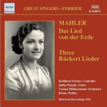 CD Gustav Mahler: Das Lied Von Der Erde / Three Rückert Lieder 154734