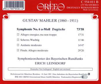 CD Gustav Mahler: Symphonie No. 6 "Tragische" 486867