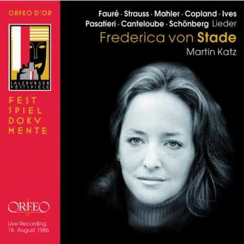 Album Gustav Mahler: Frederica Von Stade Singt Lieder
