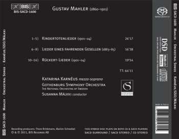 SACD Gustav Mahler: Kindertotenlieder ･ Rückert-Lieder ･ Lieder Eines Fahrenden Gesellen 191452