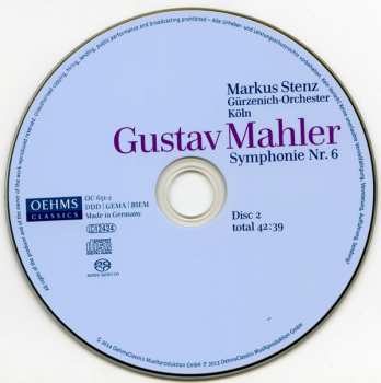 2SACD Gustav Mahler: Symphonie Nr. 6 379219