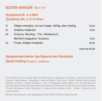 CD Gustav Mahler: Symphonie Nr. 6 322934