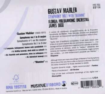 CD Gustav Mahler: Symphony No. 1 With "Blumine" 233944