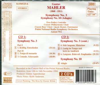 2CD Gustav Mahler: Symphony No. 3 / Symphony No. 10 (Adagio) 294545