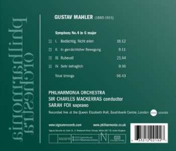 CD Gustav Mahler: Symphony No. 4 312148