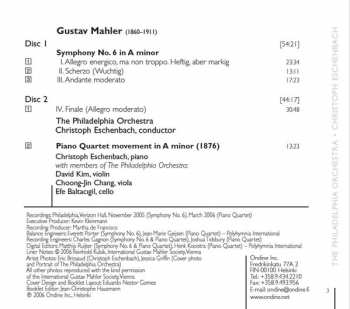 2SACD Gustav Mahler: Symphony No. 6 / Piano Quartet 192979
