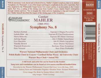 2CD Gustav Mahler: Symphony No. 8 'Symphony Of A Thousand' 246066