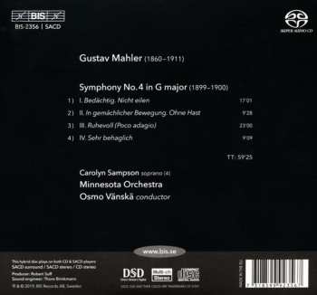 SACD Gustav Mahler: Symphony No. 4 in G Major 353096
