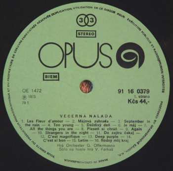 LP Viliam Farkaš: Večerná Nálada