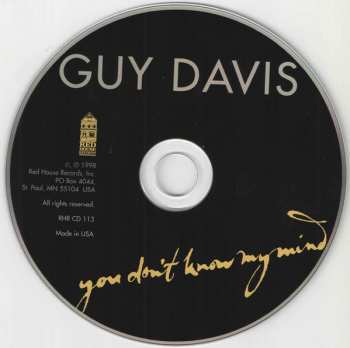 CD Guy Davis: You Don't Know My Mind 93659