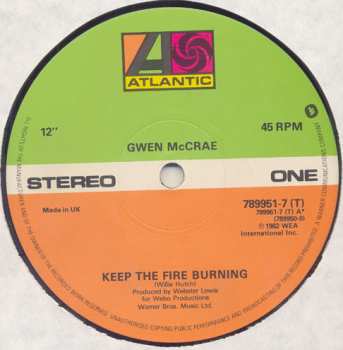 Album Gwen McCrae: Keep The Fire Burning / Funky Sensation