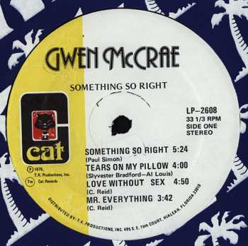 LP Gwen McCrae: Something So Right