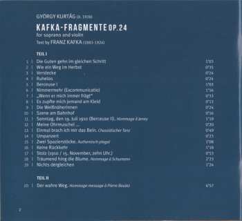 CD György Kurtág: Kafka-Fragmente 444639