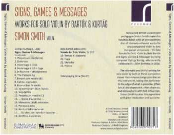 CD György Kurtág: Signs, Games & Messages: Violin Works By Bartók And Kurtág 309356