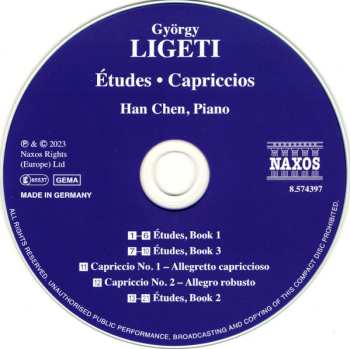 CD György Ligeti: Études • Capriccios 462727