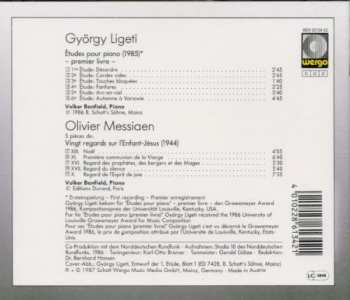 CD György Ligeti: Études Pour Piano (- Premier Livre -) / Vingt Regards Sur L'Enfant-Jésus (Sélection) 408153