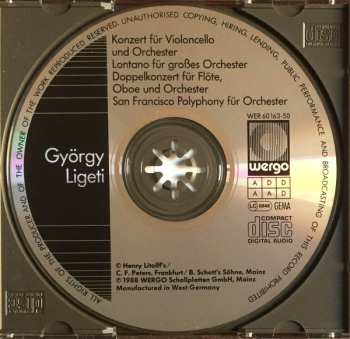 CD György Ligeti: Konzert Für Violoncello Und Orchester / Lontano / Doppelkonzert / San Francisco Polyphony 318569
