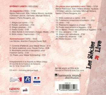 CD György Ligeti: Six Bagatelles / Kammerkoncert / Dix Pièces Pour Quintette À Vent 529602