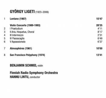 CD György Ligeti: Violin Concerto - Lontano - Atmosphères - San Francisco Polyphony 194464