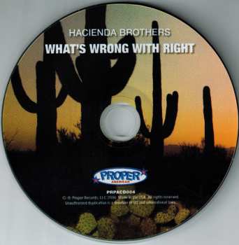 CD Hacienda Brothers: What's Wrong With Right 410090