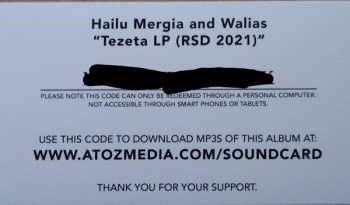 LP Hailu Mergia: Tezeta 67971
