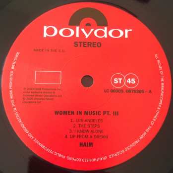 2LP Haim: Women In Music Pt. III 40695