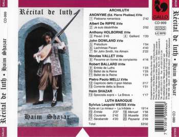CD Haim Shazar: Récital De Luth 255307