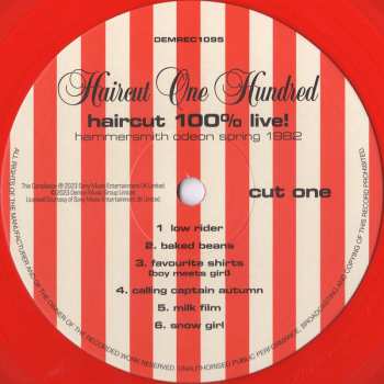 LP Haircut One Hundred: Haircut 100% Live! (Hammersmith Odeon Spring 1982) CLR 445508