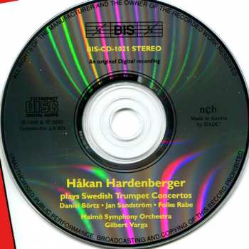 CD Håkan Hardenberger: Håkan Hardenberger Plays Swedish Trumpet Concertos 290536