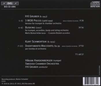 CD Håkan Hardenberger: HK Gruber: 3 MOB Pieces, Busking / Kurt Schwertsik: Divertimento Macchiato 361678