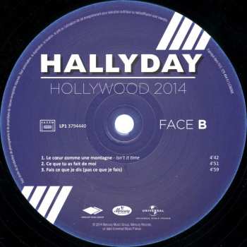 2LP Johnny Hallyday: Hollywood 2014 DLX
