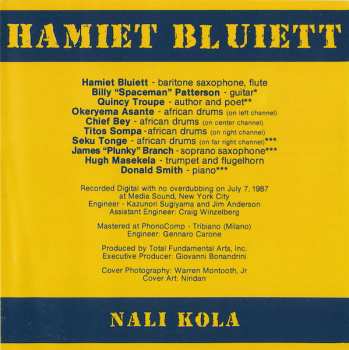 CD Hamiet Bluiett: Nali Kola