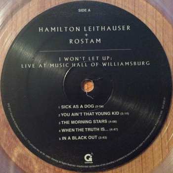 LP Hamilton Leithauser: I Won't Let Up: Live At Music Hall Of Williamsburg