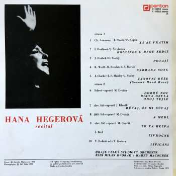 LP Hana Hegerová: Recital 43084