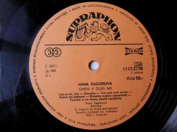 LP Hana Zagorová: Oheň V Duši Mé