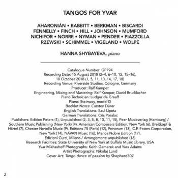 CD Hanna Shybayeva: Tangos For Yvar 375640